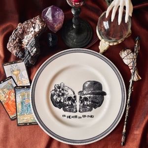 Till death do us part dinner plate